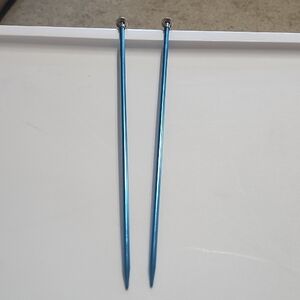 Aluminum Size 6 Boye Blue Knitting Needles USA Metal